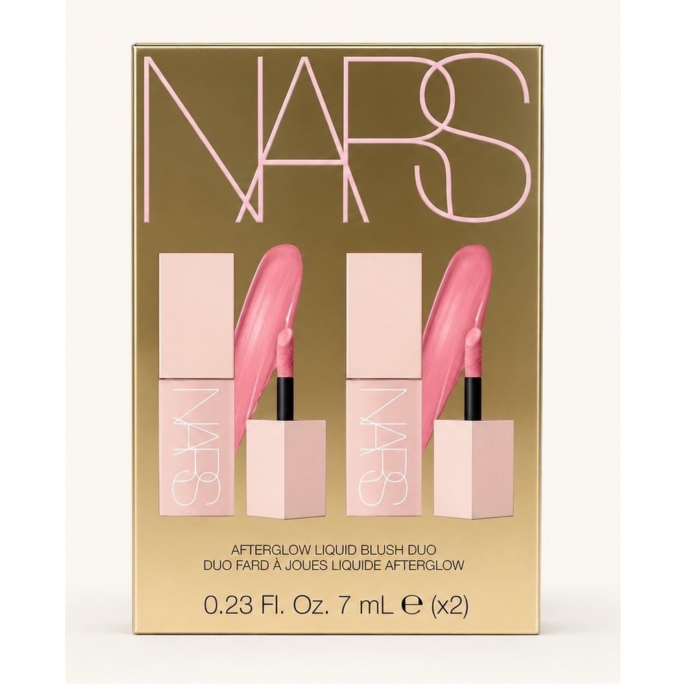 NARS Afterglow Liquid Blush Duo Orgasm Bubbly Full Size Cheek
